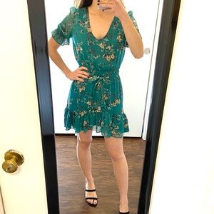 Express Floral Ruffle Dress